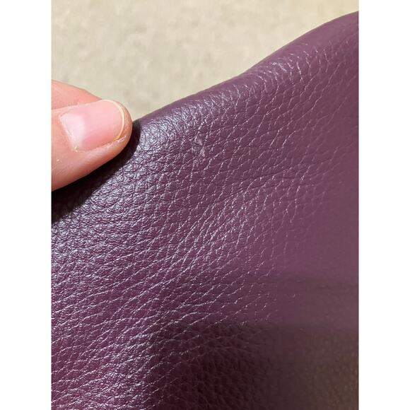 MICHAEL KORS LARGE DARK PURPLE PEBBLED LEATHER SHOULDER BAG - Picture 14 of 16